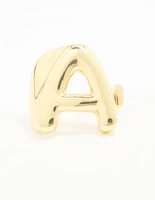 Gold Plated Bubble A Ring