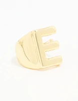 Gold Plated Bubble E Ring