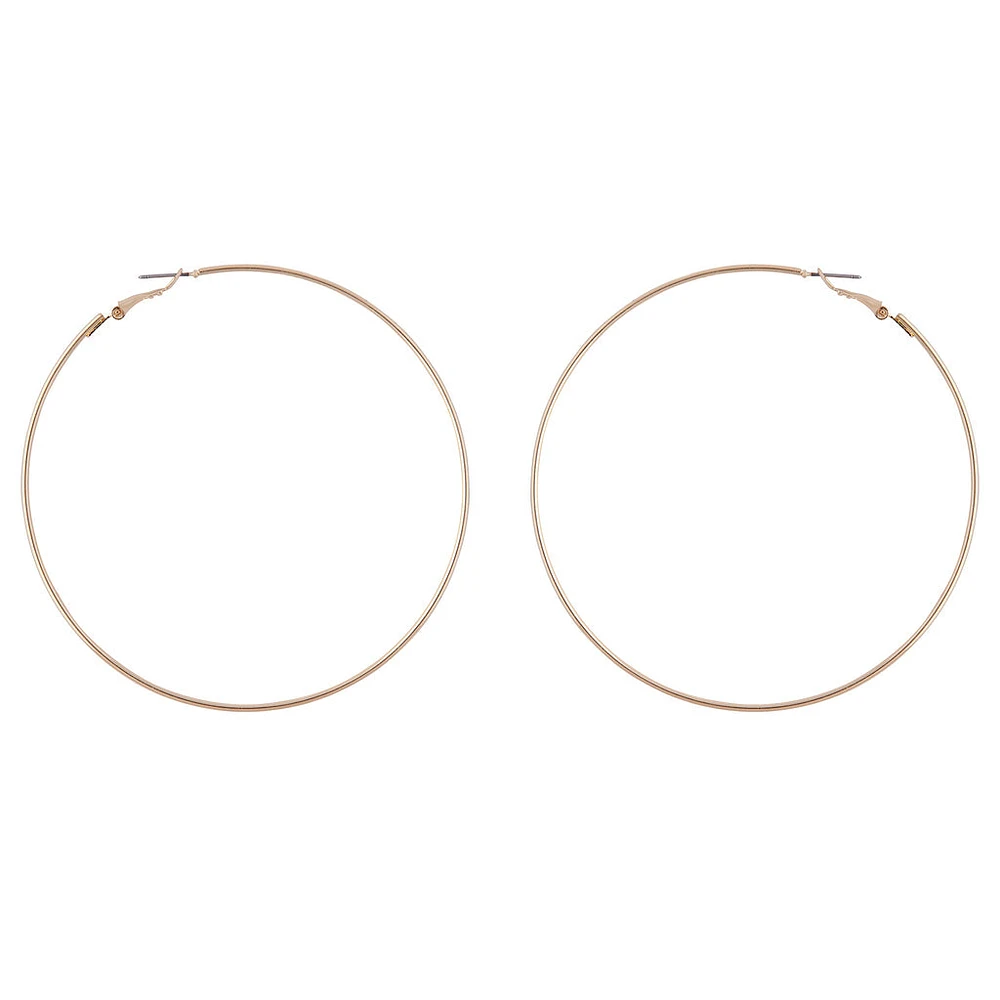 Gold Super Hoop Earrings