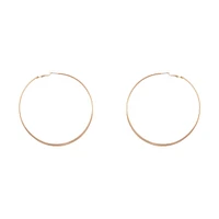 Gold Flat Edge Hoop 9cm Earring Pack