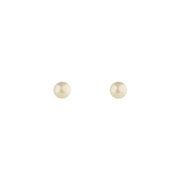 Gold Solid Ball Stud Earrings