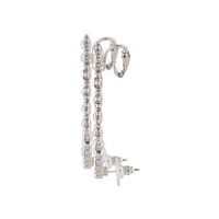 Diamante Double Flower Ear Cuff Pack