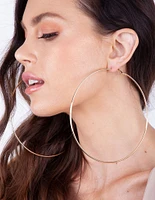 Gold Oversized Hoop Earrings