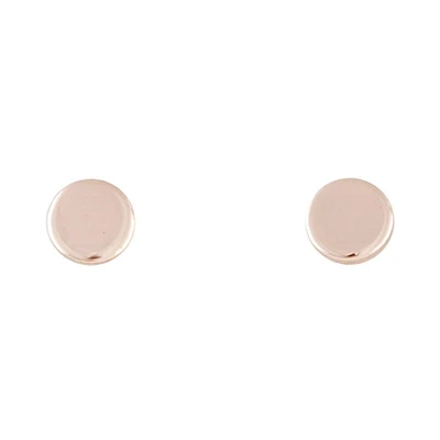 Rose Gold Disc Stud