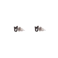 Black Little Cat Head Stud Earrings