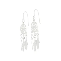 Sterling Silver Dreamcatcher Earrings