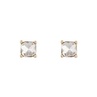 Square Diamante Set Stud Earrings