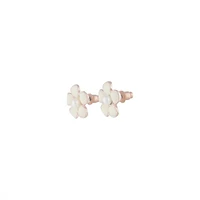 Flower Daisy White Stud Earrings