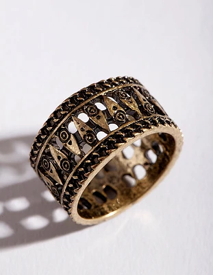 Gold Boho Band Ring