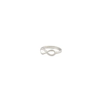 Rhodium Infinity Classic Ring