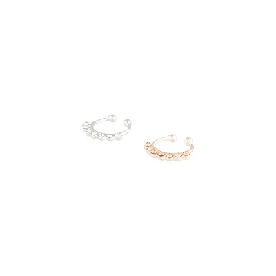 Mixed Metal Dainty Diamante Pack Septum