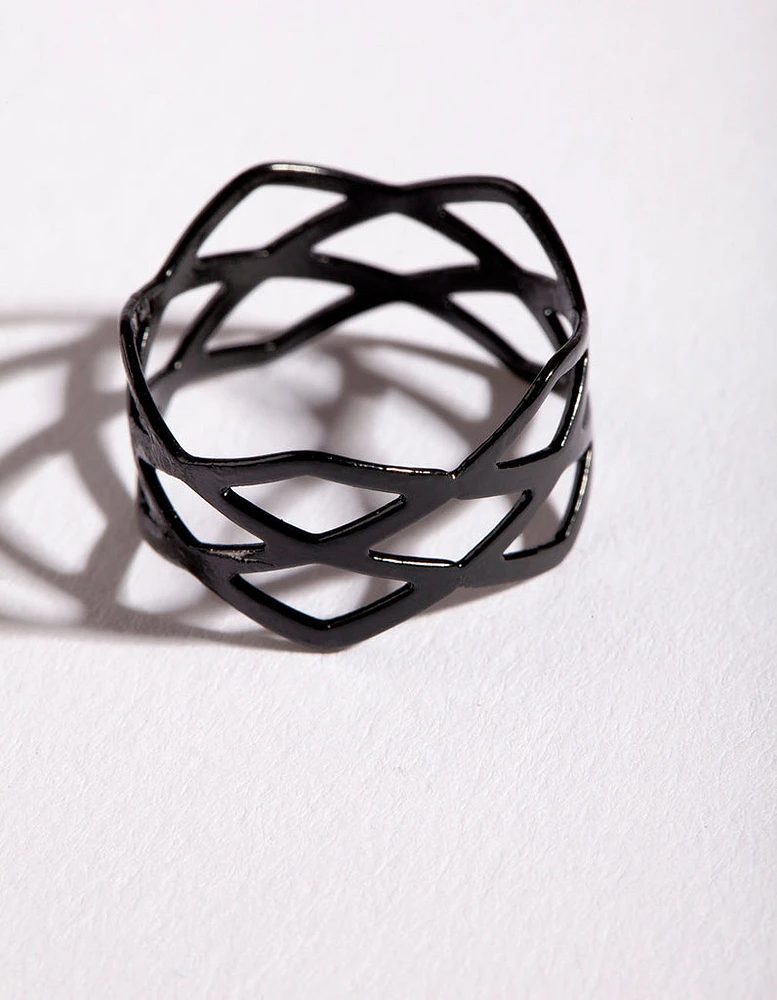 Coated Metal Multi Crossover Ring