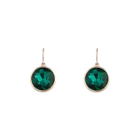 Gold Jewel Centre Drop Earrings