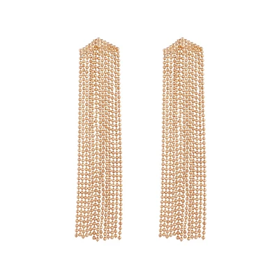 Fine Gold Tassel Earrings