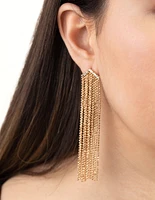 Fine Gold Tassel Earrings