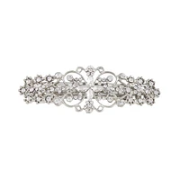 Silver Multi Diamante Barrette