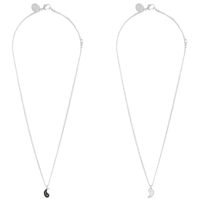 Tear & Share Silver Yin Yang Necklace Pack