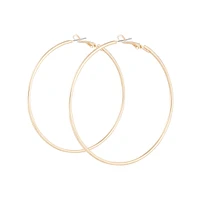 Gold Classic Thin Hoop Earrings