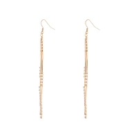 Gold Cup Chain Multi Bar Earrings