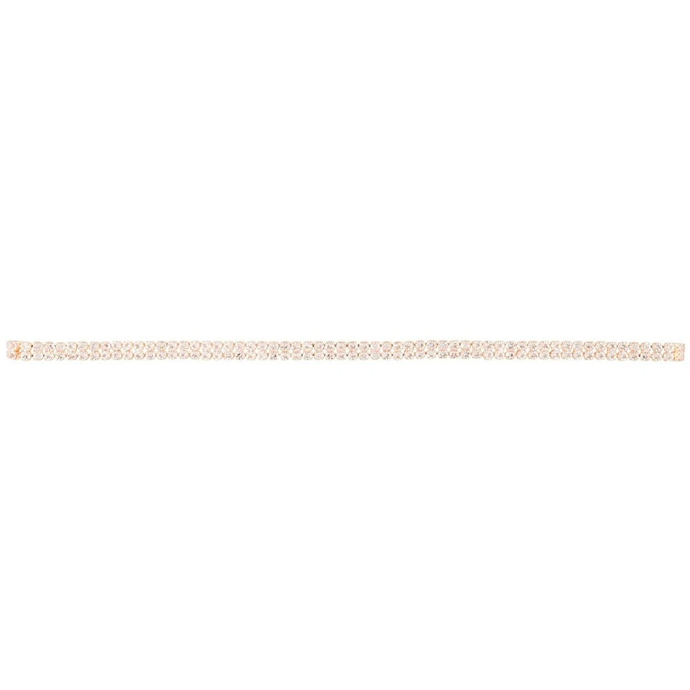 Rose Gold Diamante Multi Layer Choker