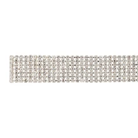 Silver Thick Diamante Choker