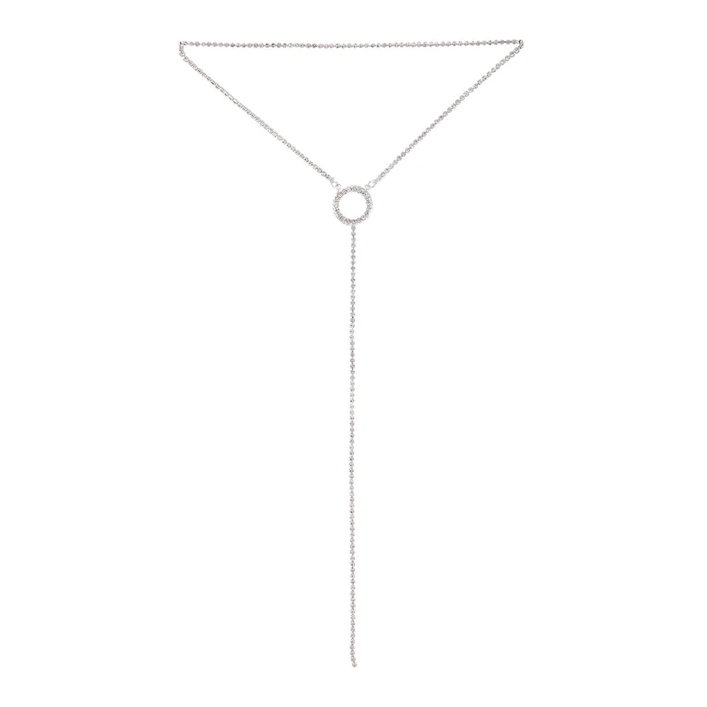 Silver Circle Cup Chain Choker