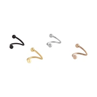 Mixed Metals Twist Earring 4-Pack