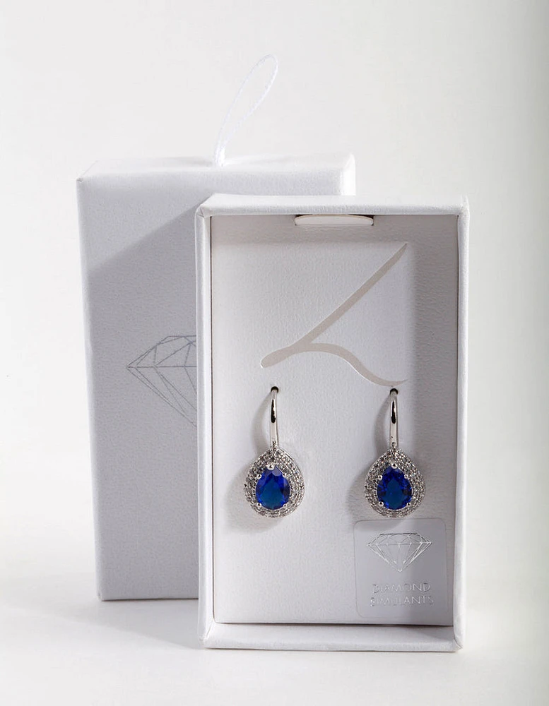 Sapphire Teardrop Earrings