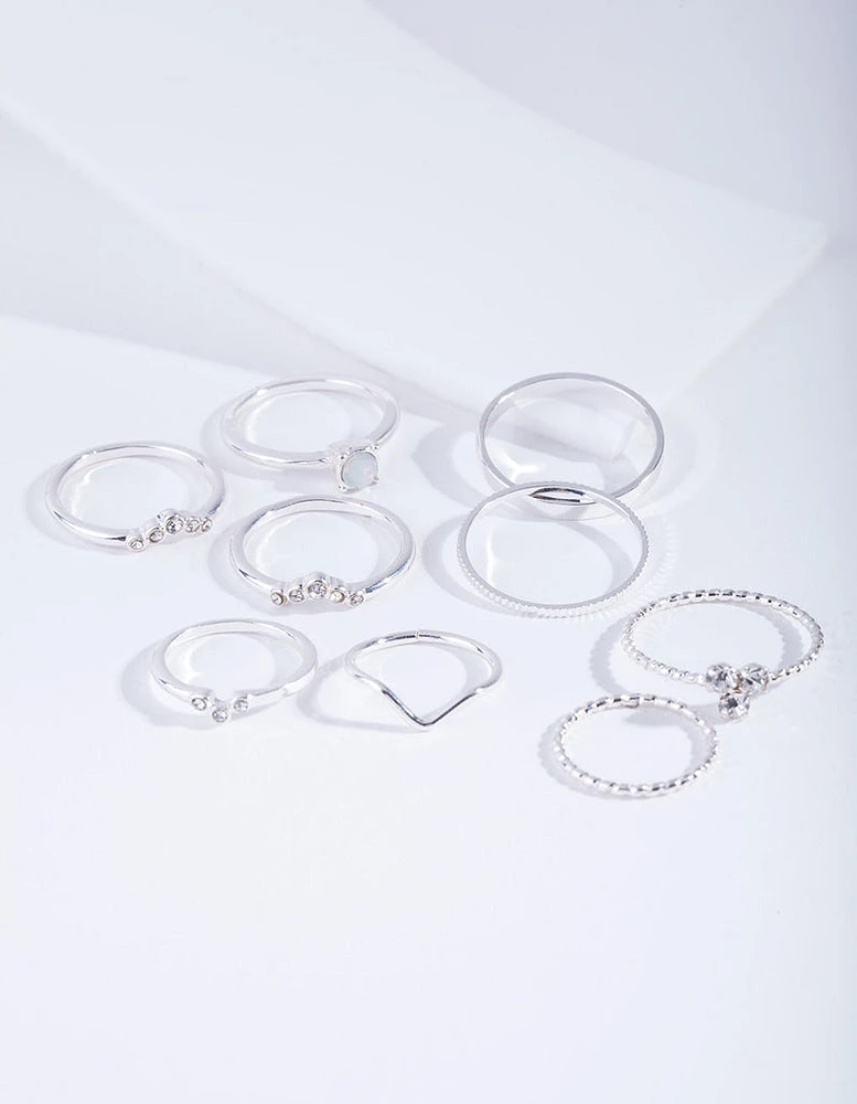 Silver Fine Moonstone Ring Pack