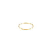 Gold Thin Clicker Hoop Earring