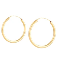 Gold Plated Sterling Silver Hoop Earrings