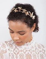 Golden Butterfly Headband