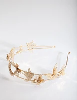 Golden Butterfly Headband