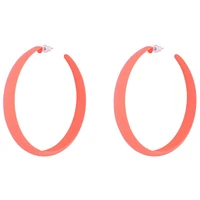 Pink Neon 3/4 Hoop Earrings