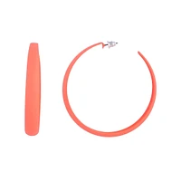 Pink Neon 3/4 Hoop Earrings