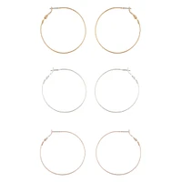 Mixed Metal Textured Hoop Earring Pack