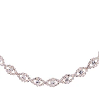 Rose Gold Simple Diamante Eyes Headband