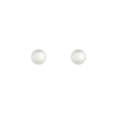 Classic Silver Mermaid Stud Earrings