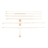 Gold Coin Chunky Choker Pack