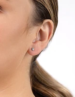 Gold Plated Sterling Silver Diamante Gradual Ear Pack