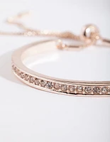 Rose Gold Diamante Bangle Gift Box