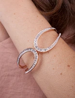 Rose Gold Crystal Loop Bracelet