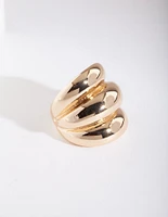 Gold 3 Layer Ring