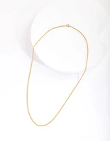 Gold Plated Sterling Silver Twist Chain Necklace