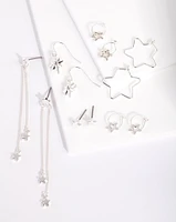 Silver Star Earring Pack