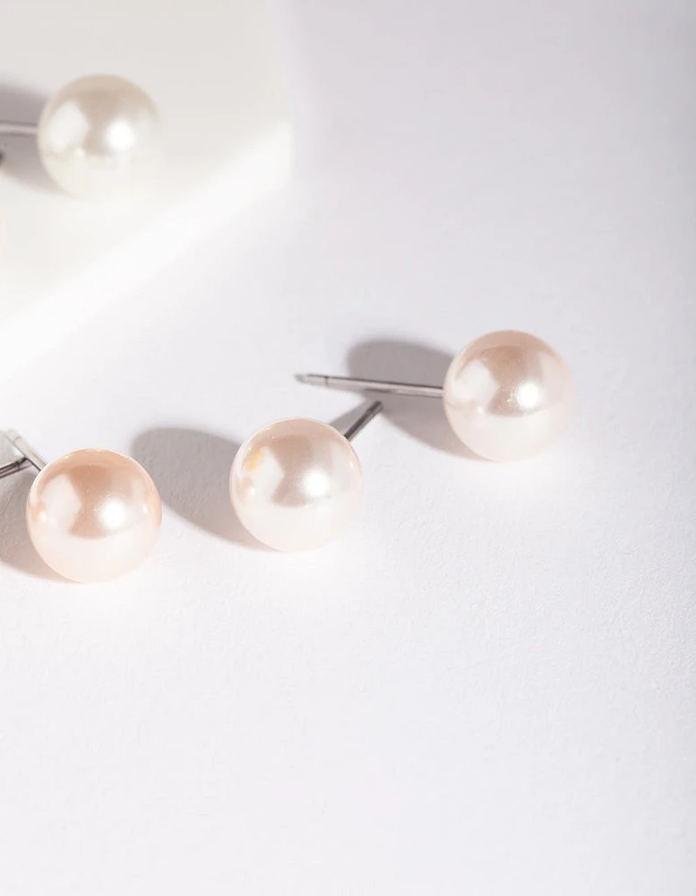 Pearl Stud Earring Pack