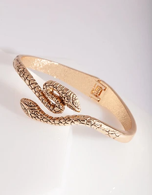 Gold Snake Wrap Arm Cuff