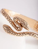 Gold Snake Wrap Arm Cuff