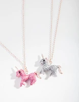 Kids BFF Unicorn Necklace Set