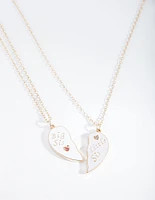 Kids Little & Big Sister Necklace Set